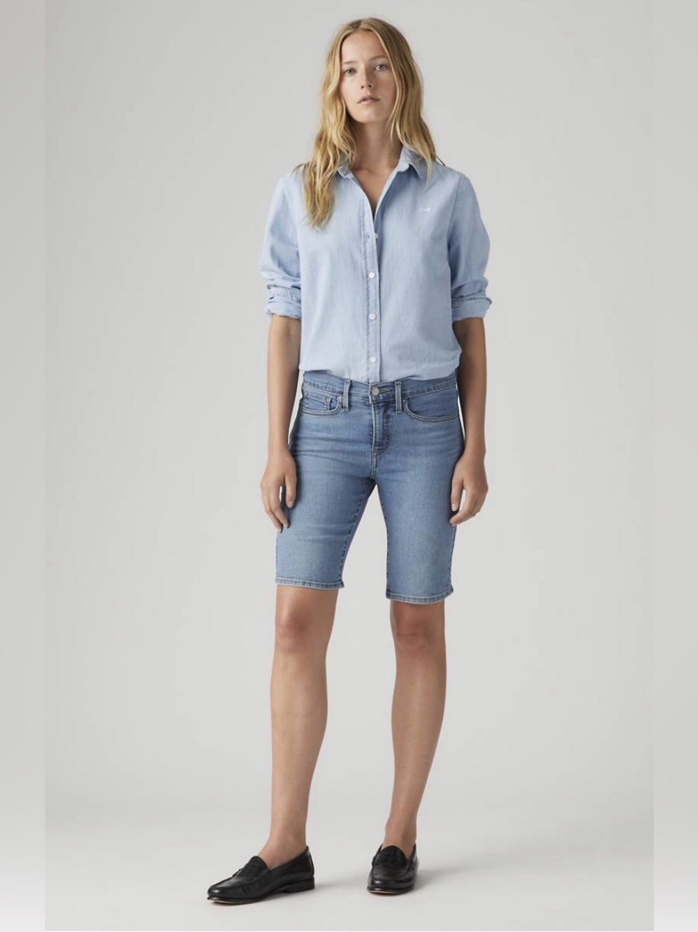 Vintage Levi’s Mid-rise Denim Bermuda Shorts